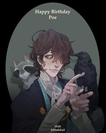 E. A. Poe Bungo stray dogs character day fanart